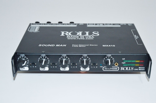 Consola De Audio Rolls Mx410 De 4 Canales Profesional