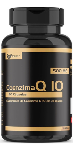 Coenzima Q10 500mg 30 Cápsulas Muwiz - Ação Antioxidante Sabor Sem sabor