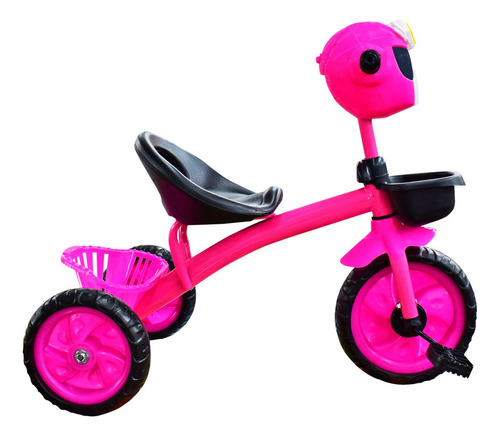 Triciclo Básico Económico Para Niños Power Ranger Color Rosa