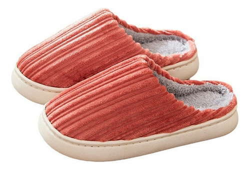 Zapatillas De Algodón Felpa Fondo Suave Hogar Invierno