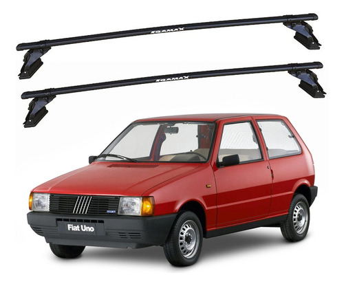 Barras De Techo Eqmax Acero Fiat Uno 2 Puertas 1988-2013