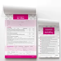 Comprar Ficha Anamnese De Cílios + Cuidados Após Lash Lifting 100 Un