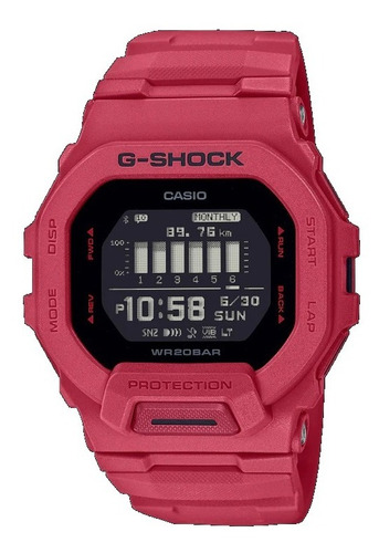 Reloj Casio G-shock Gbd-200rd-4d G-squad Bluetooth Rojo