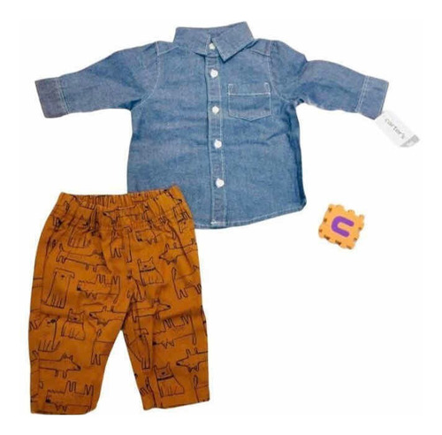 Carter´s Conjunto Baratos Bebe/niño Pantalon+camisa Original