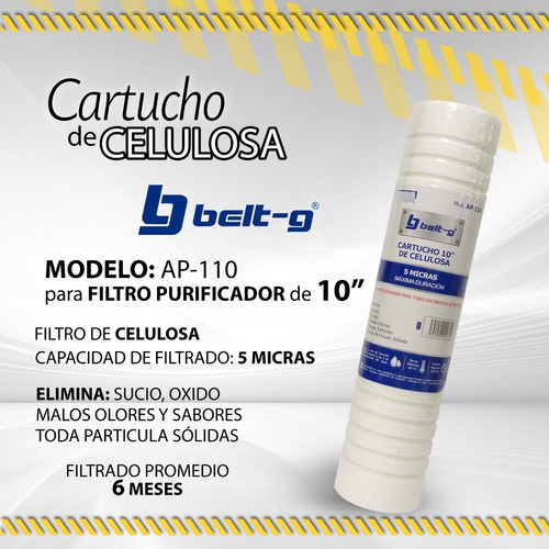 Cartucho Belt-g De Celulosa 5 Micras Mod Ap-110 10  / 05775