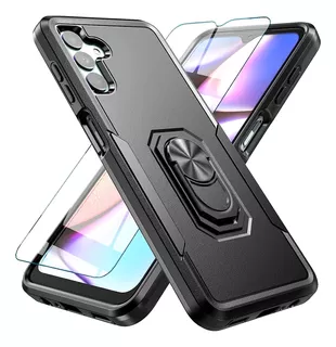 Funda Heavy Duty Negra + Protector Para Samsung Galaxy A13