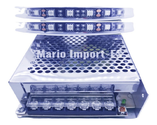 Imagem 1 de 6 de 3 Fita Led 5050 Ultravioleta + Fonte 12v 30a Serigrafia Etc