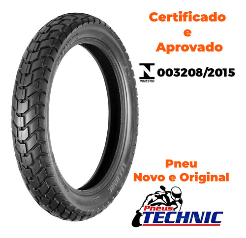 Pneu Traseiro120-80-18 T&c Uso Com Câmara Technic