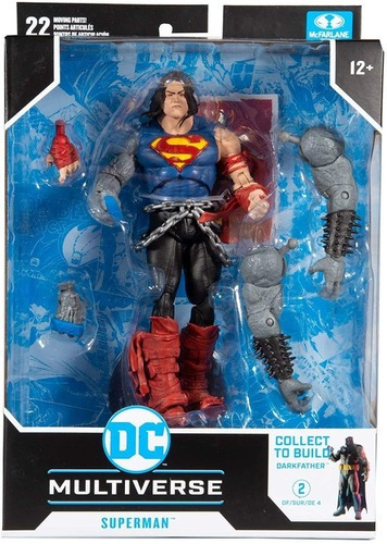 Imagen 7 de 8 de Mcfarlane Figura Superman Death Metal Articulada Dc Superman Multiverso Escala 18cm Original
