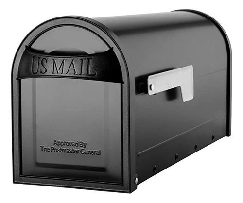 Architectural Mailboxes 8760b-10 Carlisle Postmount Buzón, Mediano, Negro