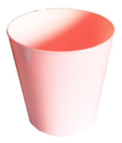 50 Vasos Plástico Rígido Descartables Colores Pastel 300cc