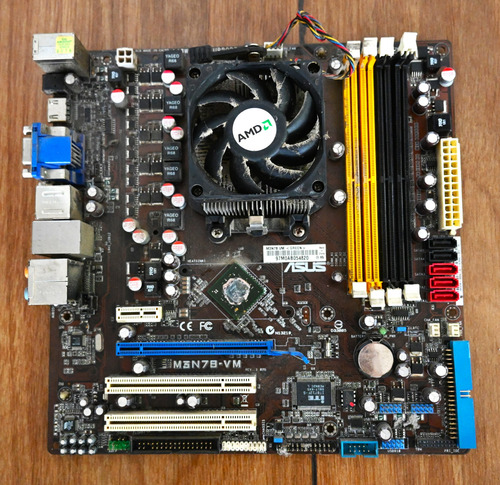 Motherboard Asus M3n78-vm. Usado, Para Reparar O Repuesto Negro (Usado)