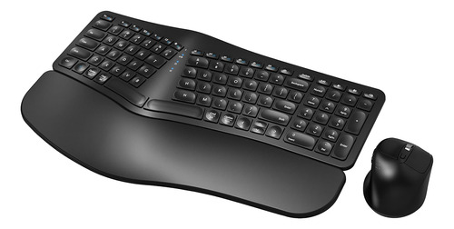 Mk960 Combo De Teclado Inalámbrico Ergonómico, Teclado De Di