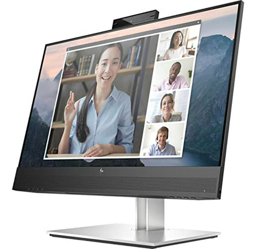 Monitor  E24mv G4 23.8  Hd Ips Wifi Cam Usb, Negro - Plata.