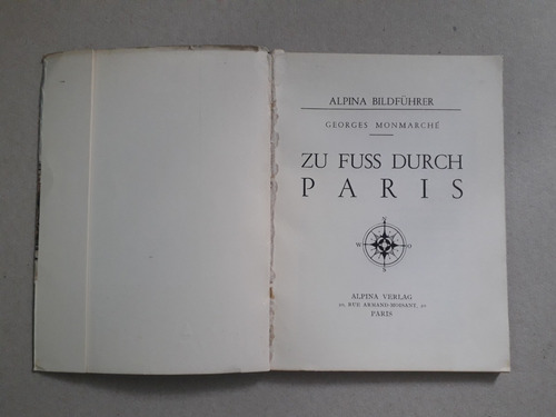 Folleto Turístico De París Año 1960 - Ilustrado (Usado)