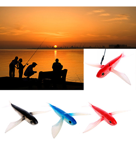 (bk) Cebo De Pesca Para Peces Voladores, Señuelo, Barca, Atú