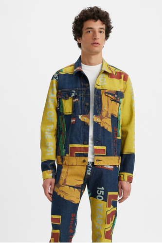 Abrigo Hombre The Trucker Jacket Full Print