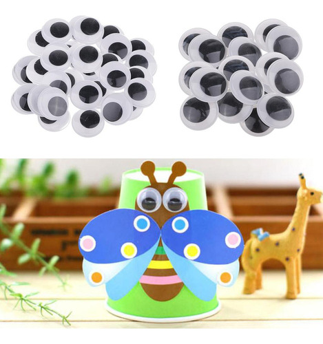 Od 60 Pcs Adhesivos Ojos Móviles Manualidades Ojos Para