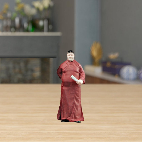 Figura De Ator Chinês 1:64, Fechando O Ventilador