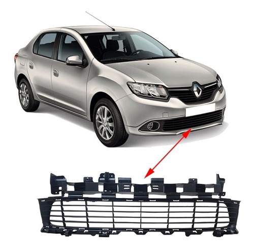 Rejilla Inferior De Parachoque Frontal Renault Symbol 14-17