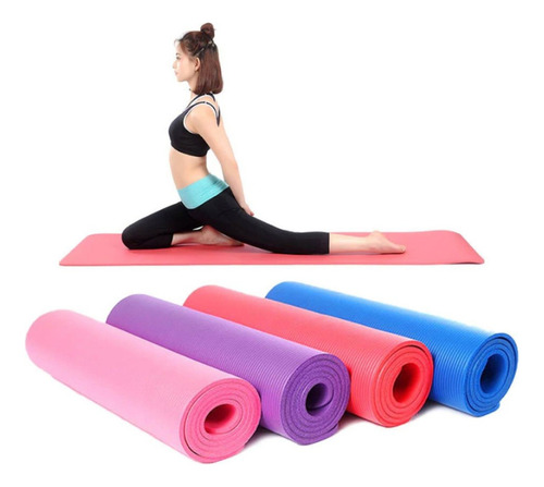 Mat De Yoga Y Pilates 4mm / Angelstock Color Azul