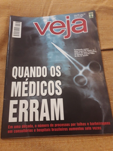 Revista Veja Antiga, Quando Os Médicos Erram De 1999.