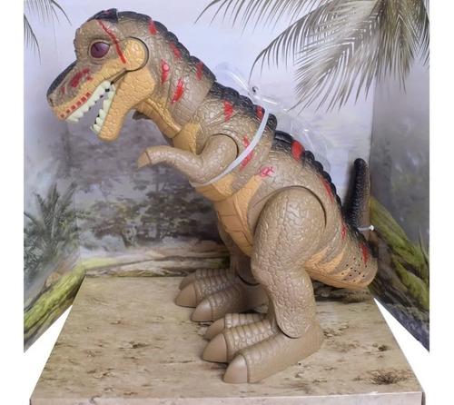 Dinosaurio Rex Grande Con Luz Sonidos Y Movimientos 30cm