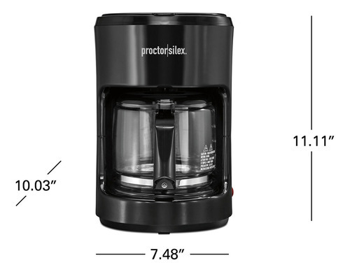 Cafetera Proctor Sílex Mod:48351ps Negro Para 10 Tazas-c8351 Negro