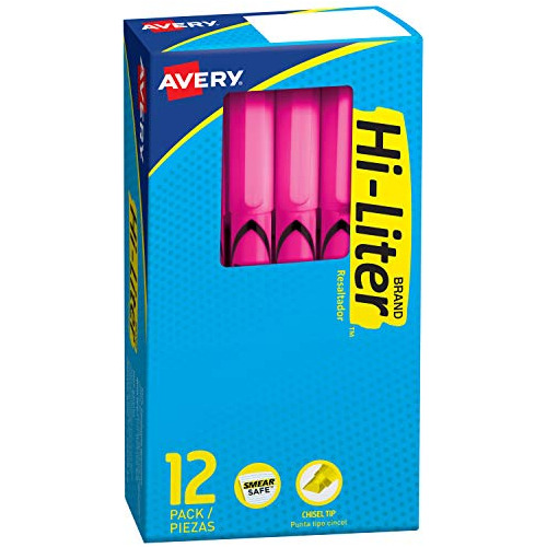 Hi-liter Resaltadores Estilo Bolígrafo, Tinta Segura F...