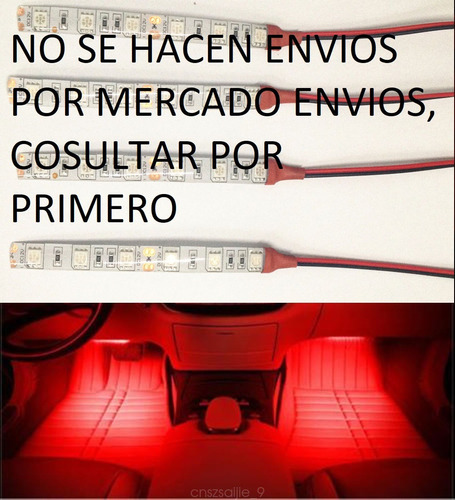 Barra Tira Led Moto Rojo 3 Leds 5 Cm Led Ecia