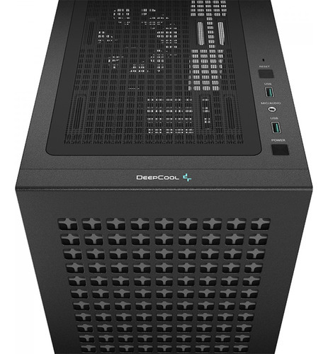 Gabinete Gamer Deepcool Ch370 Mini Tower Com 1 Fans Preto