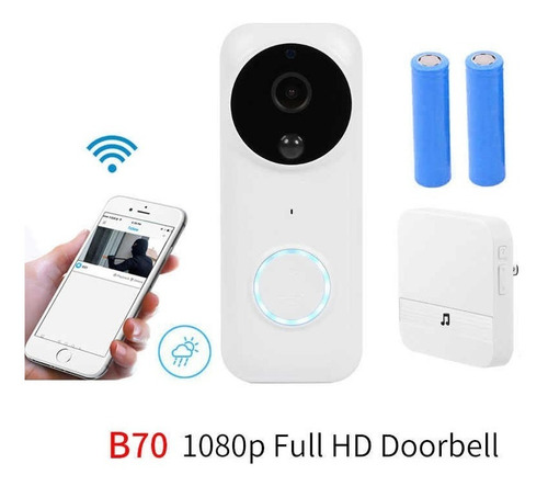 Cámara Casa Anytek B70 Con Timbre Incorporado Hd 1080p Wifi