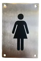 Comprar Cartel Para Baños, Mujer \u002F Dama, En Acero Inoxidable