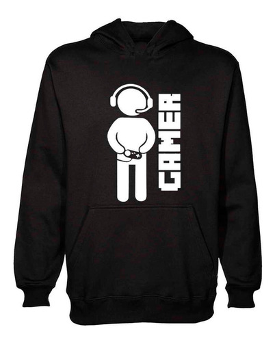 Buzo Canguro Frase Game Play Video Juego Hoodie