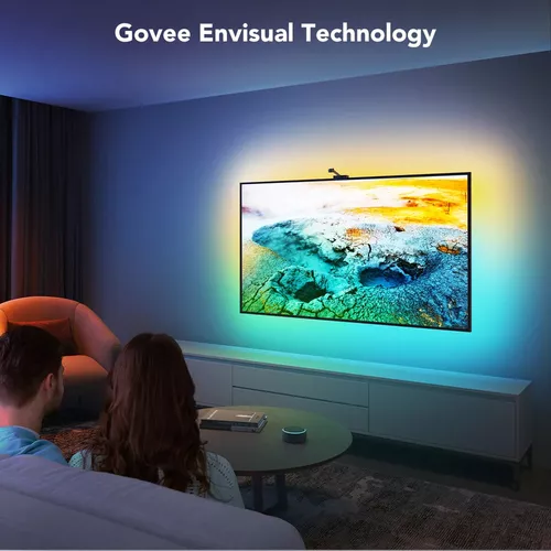  Govee Retroiluminación LED para TV, retroiluminación de TV  RGBIC para televisores de 55 a 65 pulgadas, luces LED inteligentes para TV  con Bluetooth y control Wi-Fi, funciona con Alexa y Google 