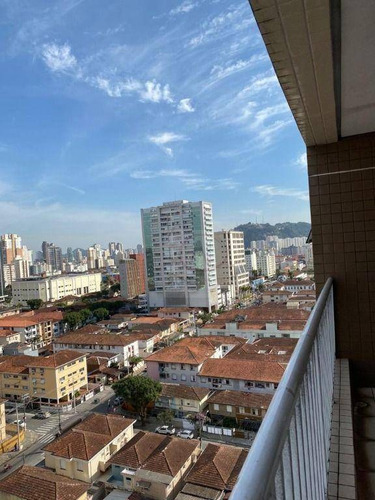 Imagem 5 de 11 de Apartamento Com 2 Dormitórios, Sala Com Sacada, Prédio Com Lazer, 1 Vaga À Venda, 69 M² Por R$ 520.000 - Encruzilhada - Santos/sp - Ap10899