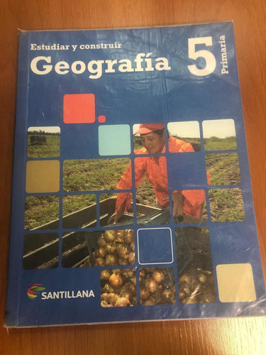 Libro Geografía 5 - Azul - Excelente Estado - Santillana