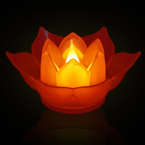 Luces De Velas De Flores Flotantes Led 5 Piezas