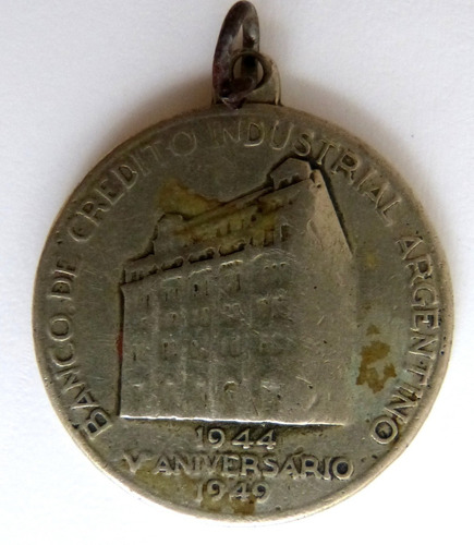 Medalla Banco De Credito Industrial Argentino 1949 Expo (10)