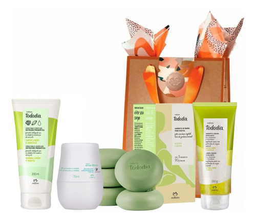 Kit Regalo Natura Hierba Limón Y Menta + Erva Doce + Bolsa