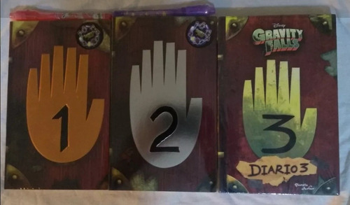 Diario 1 2 Y 3 Gravity Falls + Pluma + Lampara Uv Nuevos