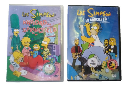 Lote 2 Peliculas Originales Los Simpsons Navidad En Springfi