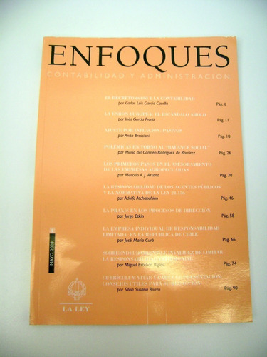 Revista Enfoques Contabilidad Y Administracion May2003 Boedo