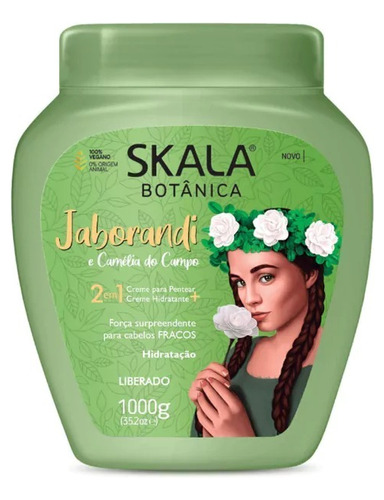 Skala Crema 2 En 1 Jaborandi Y Camelia 100% Vegana 1kg. 