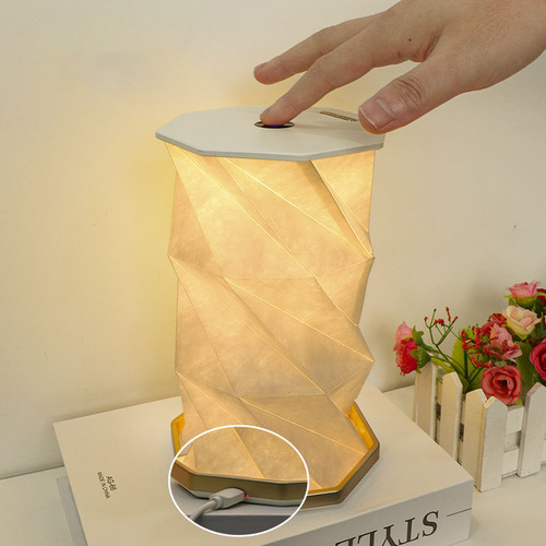 Lámpara De Papel Led Blanca ¡luz Cálida Y Diseño Único! Perfecta Para Regalar En Cumpleaños O Como Detalle Especial. #decoraciónfina