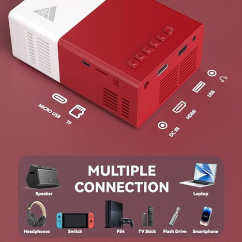 Mini Proyector Con Proyector Portátil Wifi