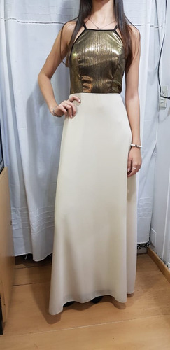 Vestido Largo Combinado