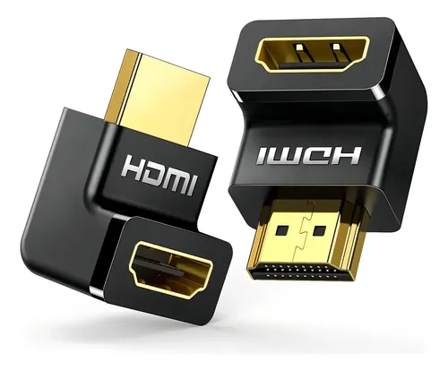 Adaptador Codo Hdmi 90 Y 270 Grados Macho A Hembra - $ 140,00 En