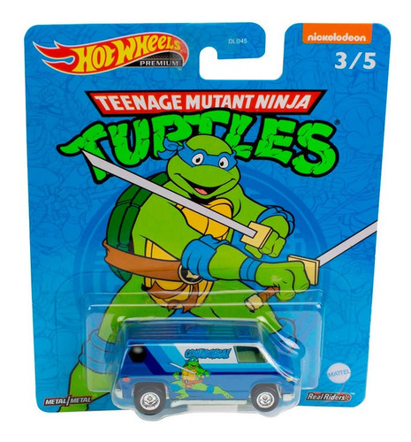 Imagem 4 de 6 de Set 5 Miniaturas Hot Wheels Premium - Tartarugas Ninjas