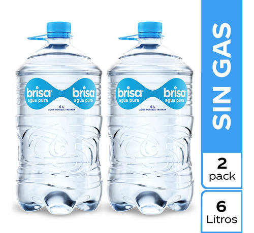 Agua Brisa Sin Gas Bidón 6l X 2 - mL